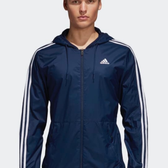 MEN'S TRAINING ESSENTIALS 3-STRIPES WIND JACKET - Picture 4 of 5